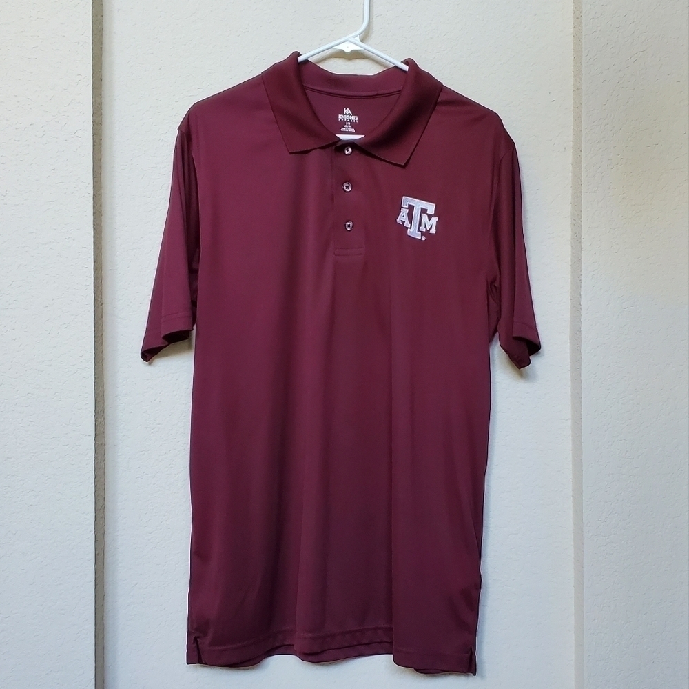 Knights Apparel Texas A&M Polo Style Shirt - Size‎ L